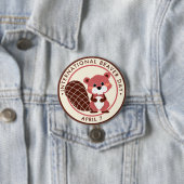 ビーバー国際的デー 缶バッジ (インサイチュ)