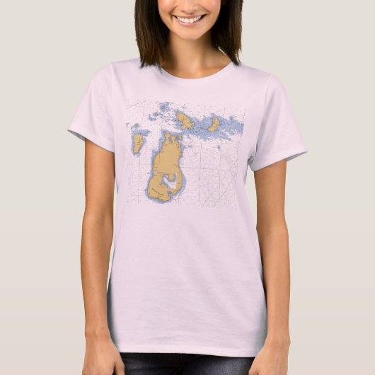 ビーバー島航海のMIチャートTシャツ Tシャツ (正面)