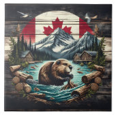 ビーバー建物ロッジニアカナディアンウィルダネス タイル (正面)