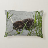 ビーバー忙しアクセント枕 アクセントクッション (裏面)