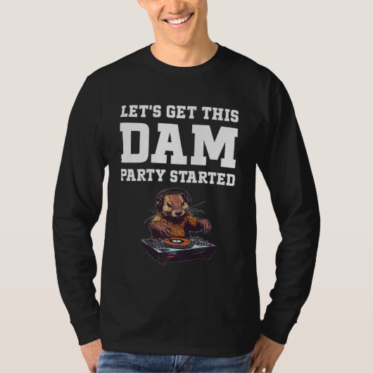 ビーバー恋人DJ _2 Tシャツ (正面)