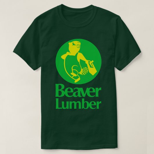 ビーバー材 Tシャツ (デザイン正面)