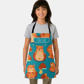 ビーバー水の色パタカラフルンパーソナライズされた エプロン (インサイチュ)