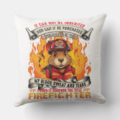 ビーバー消防士 クッション (裏面)