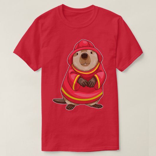 ビーバー消防署 Tシャツ (デザイン正面)