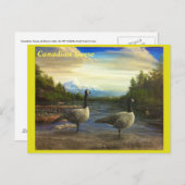 ビーバー湖のカナディアン・ゲーゼ。-ポストカード ポストカード (正面/裏面)