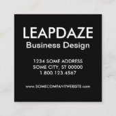 ビーバー湖アーカンサスムーンヘキサ スクエア名刺 (裏面)