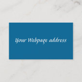 ビーバー湾の青い名刺 名刺 (裏面)