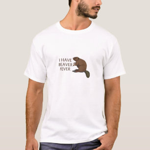 ビーバー熱がある Tシャツ
