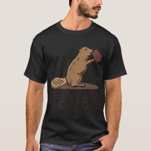ビーバー酒飲み Tシャツ
