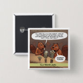 ビーバー間抜けギャグおもしろい漫画 缶バッジ (正面&裏面)