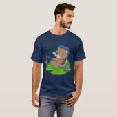 ビーバー アングラー 釣り フィッシング Tシャツ (正面フル)