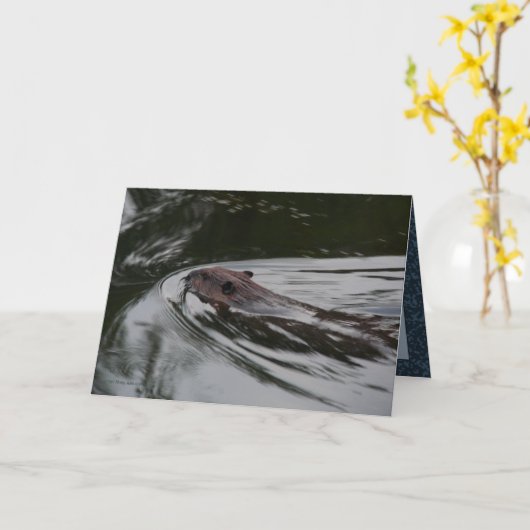 ビーバー カード (黄色い花)