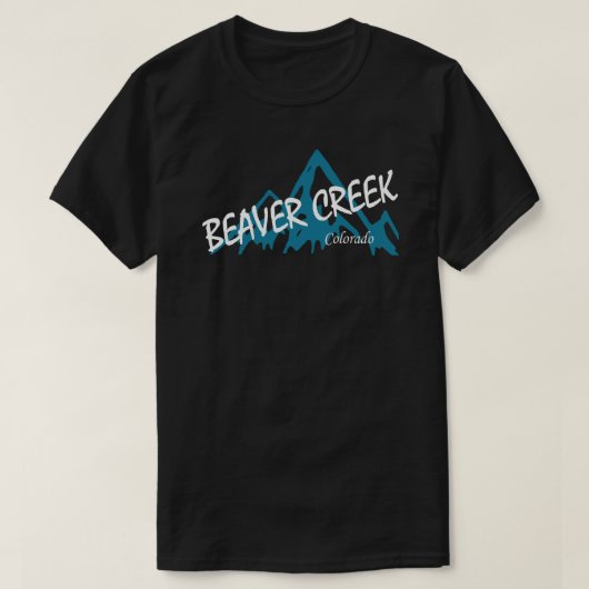 ビーバー・クリーク（コロラド州）の山々 Tシャツ (デザイン正面)