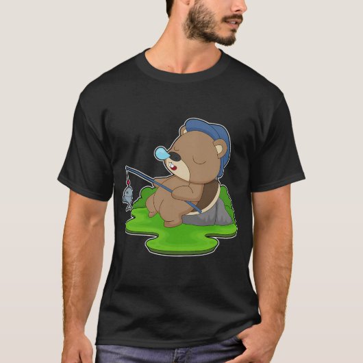 ビーバー フィッシング アングラー 釣り Tシャツ (正面)