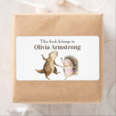 ビーバー&ヘッジホグパーソナライズされたブックは ラベル (インサイチュ)