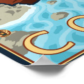 ビーバー&リバーコーストヴィンテージ旅行ポスター ポスター (角)