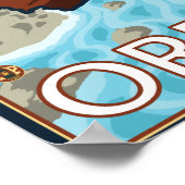 ビーバー&リバー – ポートランド,オレゴン ポスター (角)