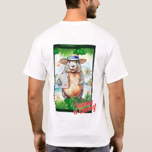ビーバー「夏は来過ぎ!」 Tシャツ