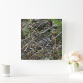 ビーバ忙しー スクエア壁時計 (ホーム)