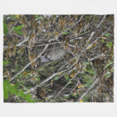 ビーバ忙しー フリースブランケット (正面(横))