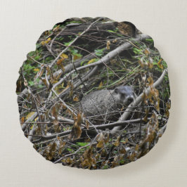 ビーバ忙しー ラウンドクッション