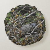 ビーバ忙しー ラウンドクッション (裏面)