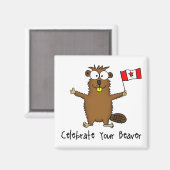 ビーバ祝ーマグネット マグネット (正面/裏面)