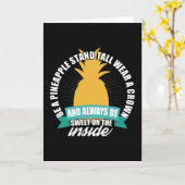 ビーパイナップルスタンド衣服Aクラウン カード (黄色い花)