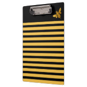 ビーパターン黄色と黒 クリップボード (左)