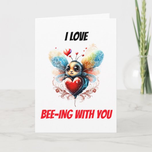 ビーパン |可愛いハチミツとミツバチが大好き シーズンカード (正面)