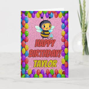 ビーパーソナライズされたおもしろいグリーティング誕生日カード カード