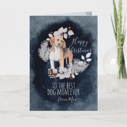 ビーパーソナライズされたグル母の水の色クリスマス シーズンカード (正面)