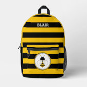 ビーパーソナライズされたパターンプリントカットシューバックパック プリントバックパック (正面)