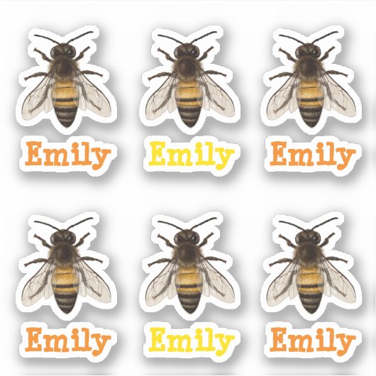 ビーパーソナライズされたビー シール (正面)