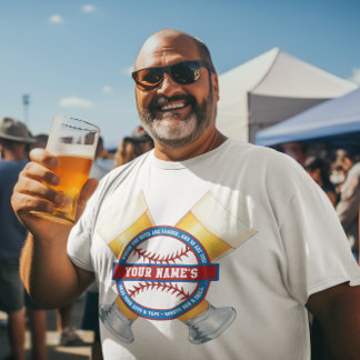 ビーパーソナライズされたルと野球 Tシャツ