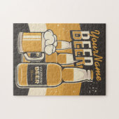 ビーパーソナライズされたルボトルサディMUG醸造バー ジグソーパズル (横)