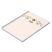 ビーパーソナライズされたー名カスタム帳 ノートブック (左側)