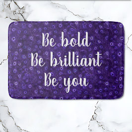 ビーパープルはっきりしたピーコックパラダイス バスマット