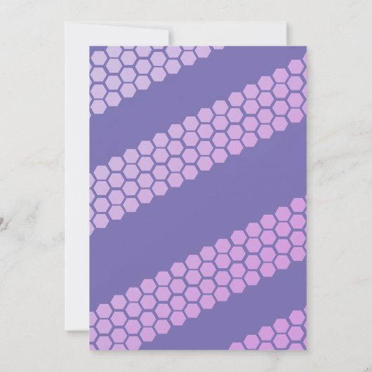 ビーパープルイエロージェンダーリビール招待状 招待状 (裏面)