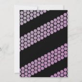 ビーパープルブラックジェンダーリビール招待状 招待状 (裏面)