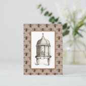 ビービクトリアンハイブオンビーパターン ポストカード (スタンド正面)