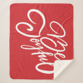 ビービッエレガントグホリデーデザイン シェルパブランケット (正面)