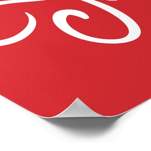 ビービッエレガントグホリデーデザイン ポスター (角)