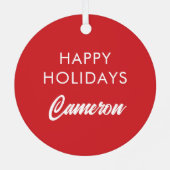 ビービッエレガントグホリデーデザイン メタルオーナメント (裏面)