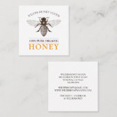 ビービーキーパーハニーオーガニックアピールスクエアビジネス スクエア名刺 (正面/裏面)