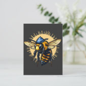 ビービービーキープハヌッカユダヤ人キッパ ポストカード (スタンド正面)