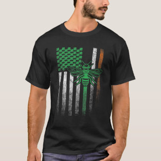 ビービービーハイブバグアイリッシュアメリカ国旗St.Patrick Tシャツ