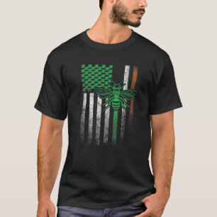 ビービービーハイブバグアイリッシュアメリカ国旗St.Patrick Tシャツ
