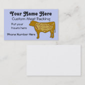 ビーフのパッキングおよび虐殺 名刺 (正面/裏面)